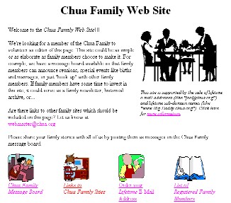 Chua Family Website